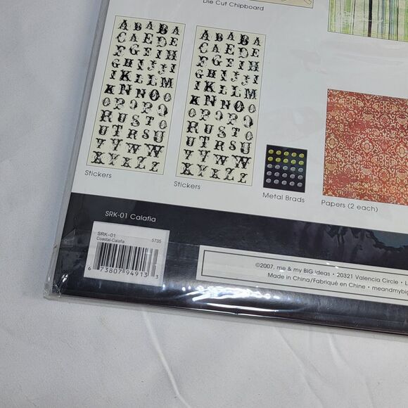 Me & My Big Ideas MAMBI Scrapbook Kit Stickers Letters Brads Cardstock SPK-01 - Picture 6 of 6